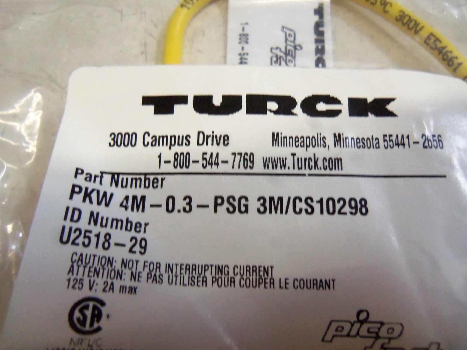 TURCK PKW4M-0.3-PSG3M/CS10298 NSMP