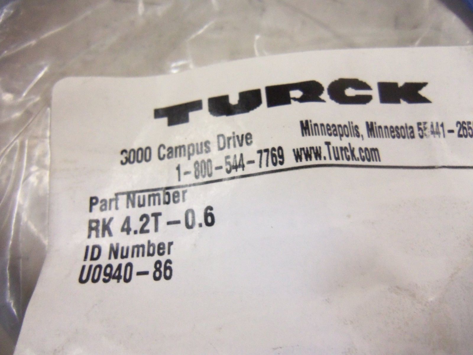 TURCK RK4.2T-0.6 NSMP