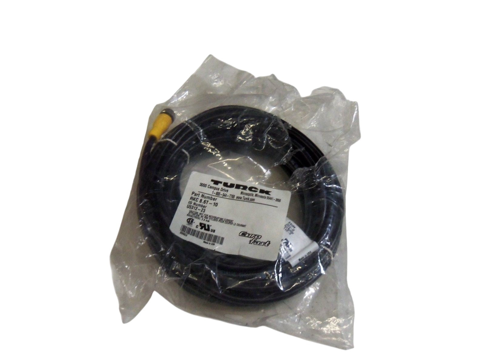 TURCK RKC 8.6T-10 EUROFAST MOLDED CORSET NSNP