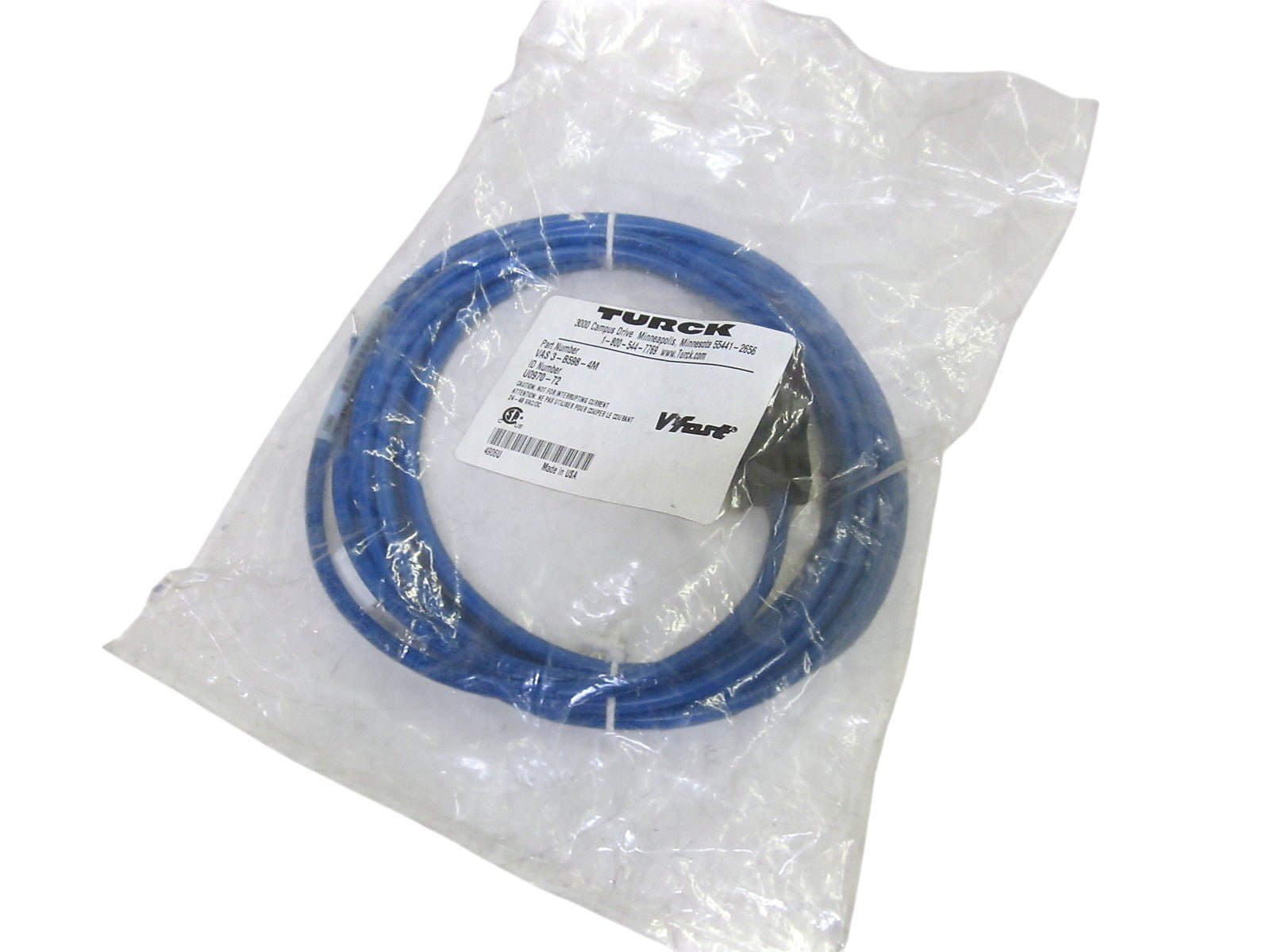 TURCK VAS 3-B598-4M VFAST CABLE NSMP