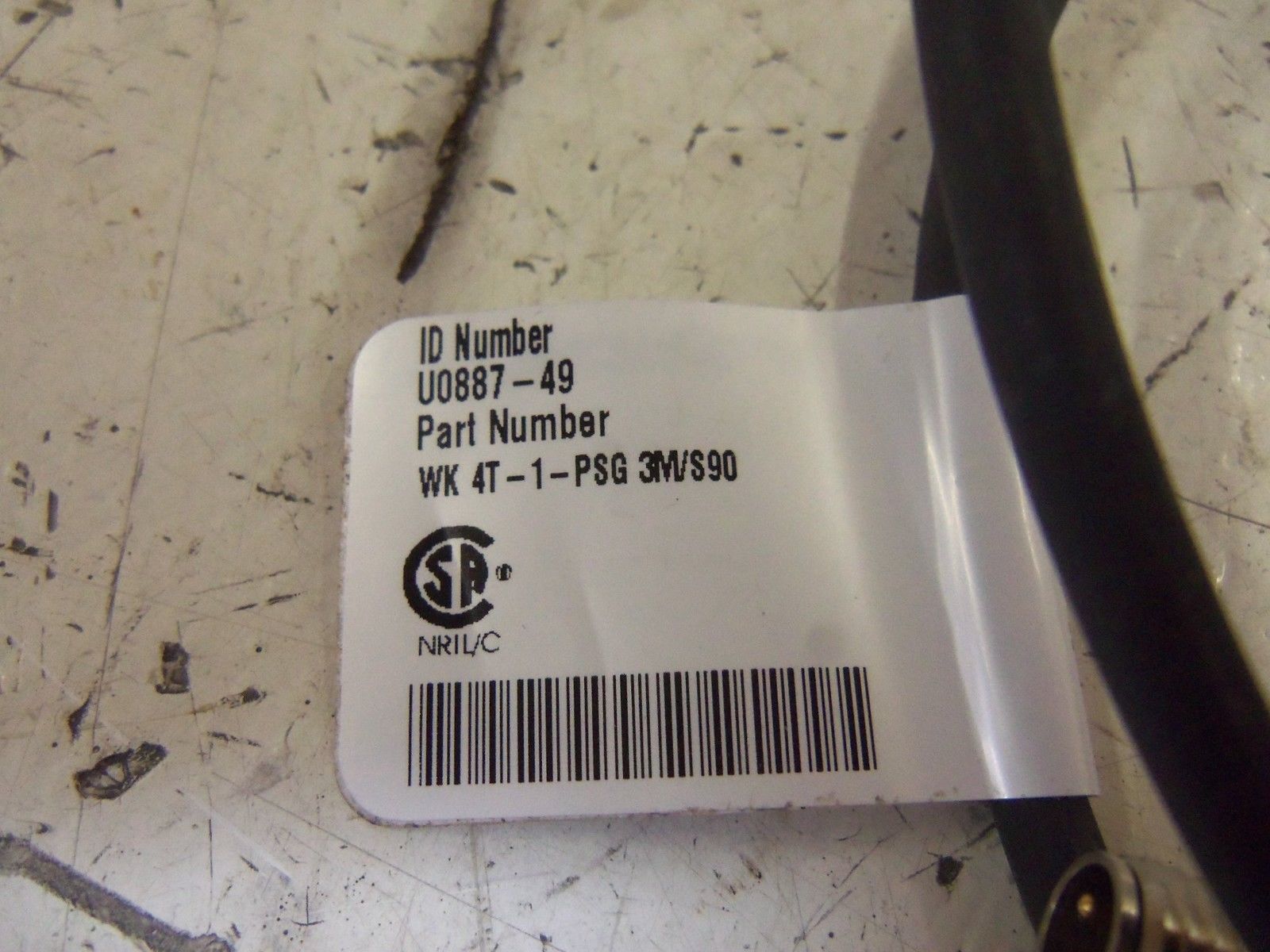 TURCK WK4T-1-PSG3M/S90 HYBRID MOLDEDCORDSET NSNP