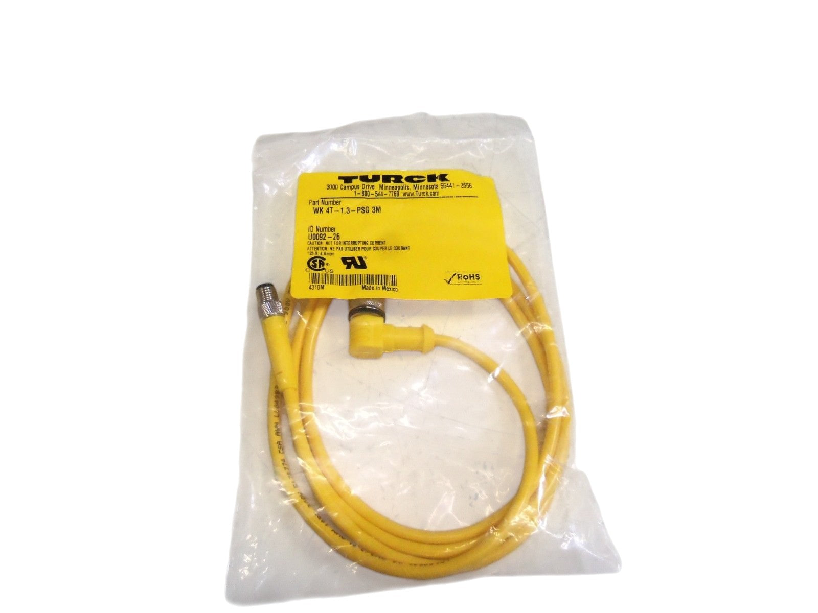 TURCK WK4T-1.3-PSG3M NSMP