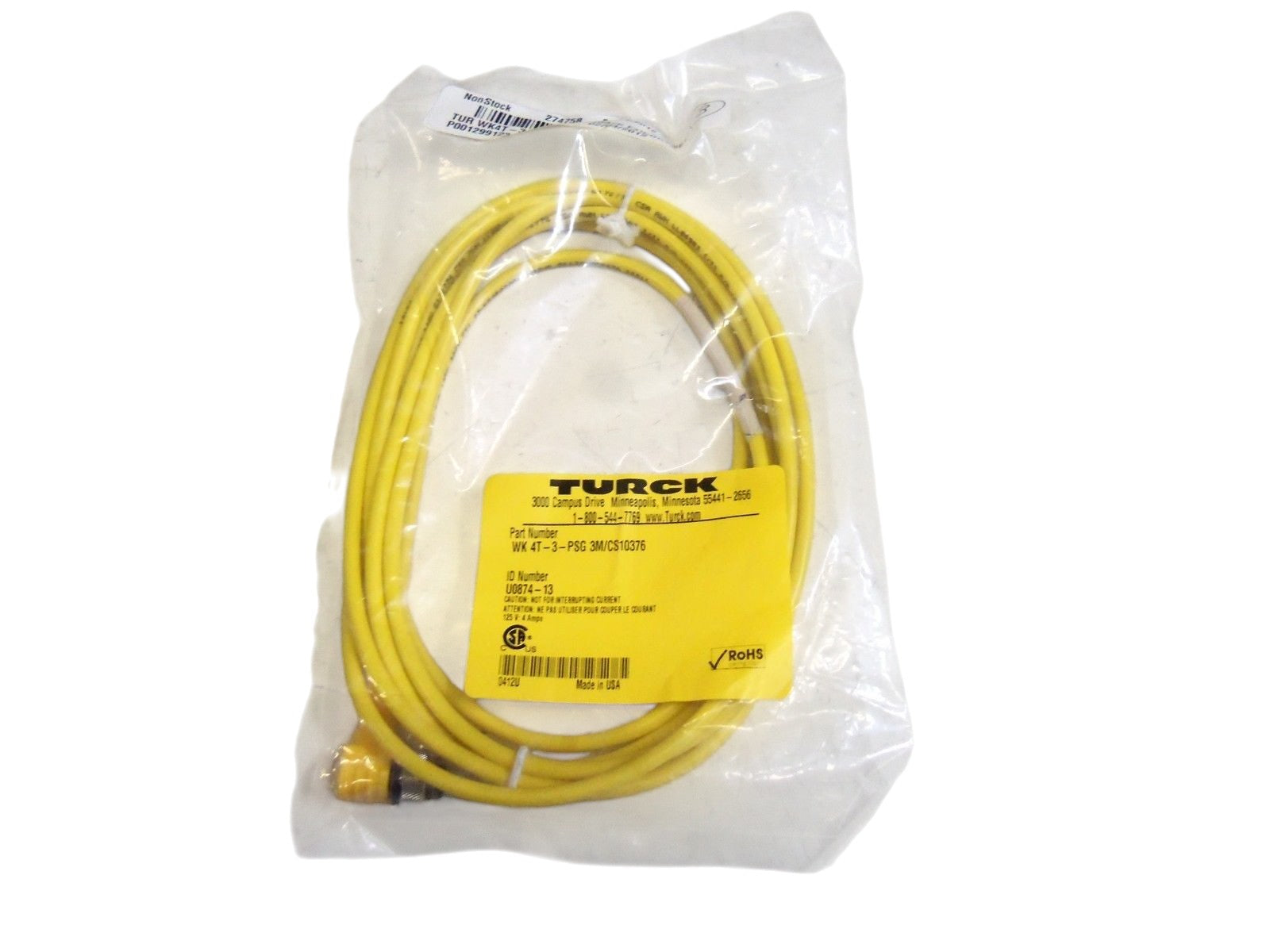 TURCK WK4T-3-PSG3M/CS10376 NSMP
