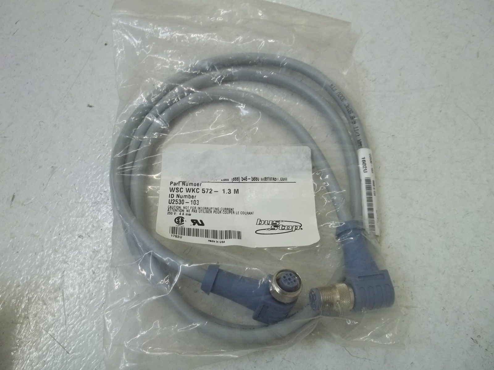 TURCK WSCWKC572-1.3M NETWORK EUROFAST NSMP
