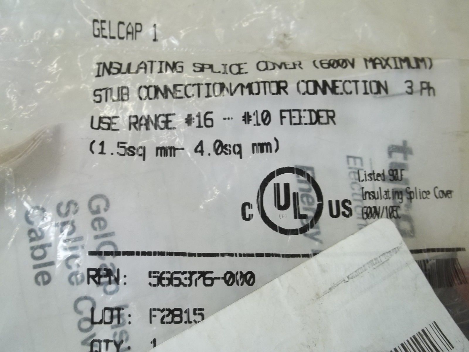TYCO 566376-000 INSULATING SPLICE COVERNSMP
