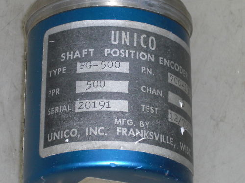 UNICO PG-500 ENCODER 700-139 *USED*