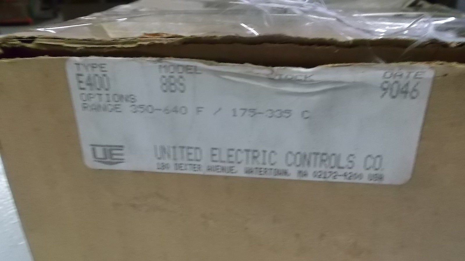 UNITED ELECTRIC E400 8BS TEMPERATURE CONTROL SWITCH NSMP