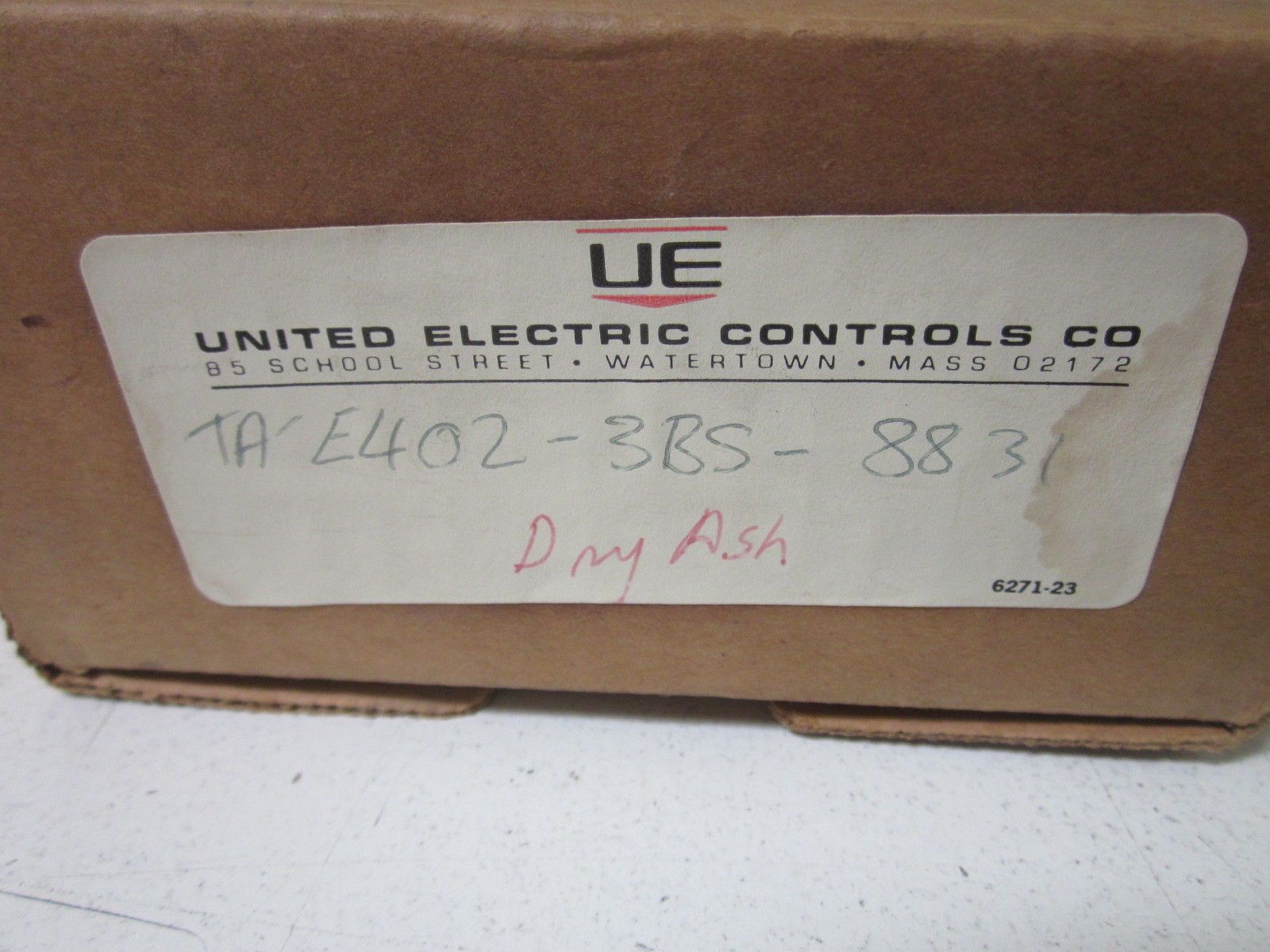 UNITED ELECTRIC TA-E402-3BS-8831 UNMP