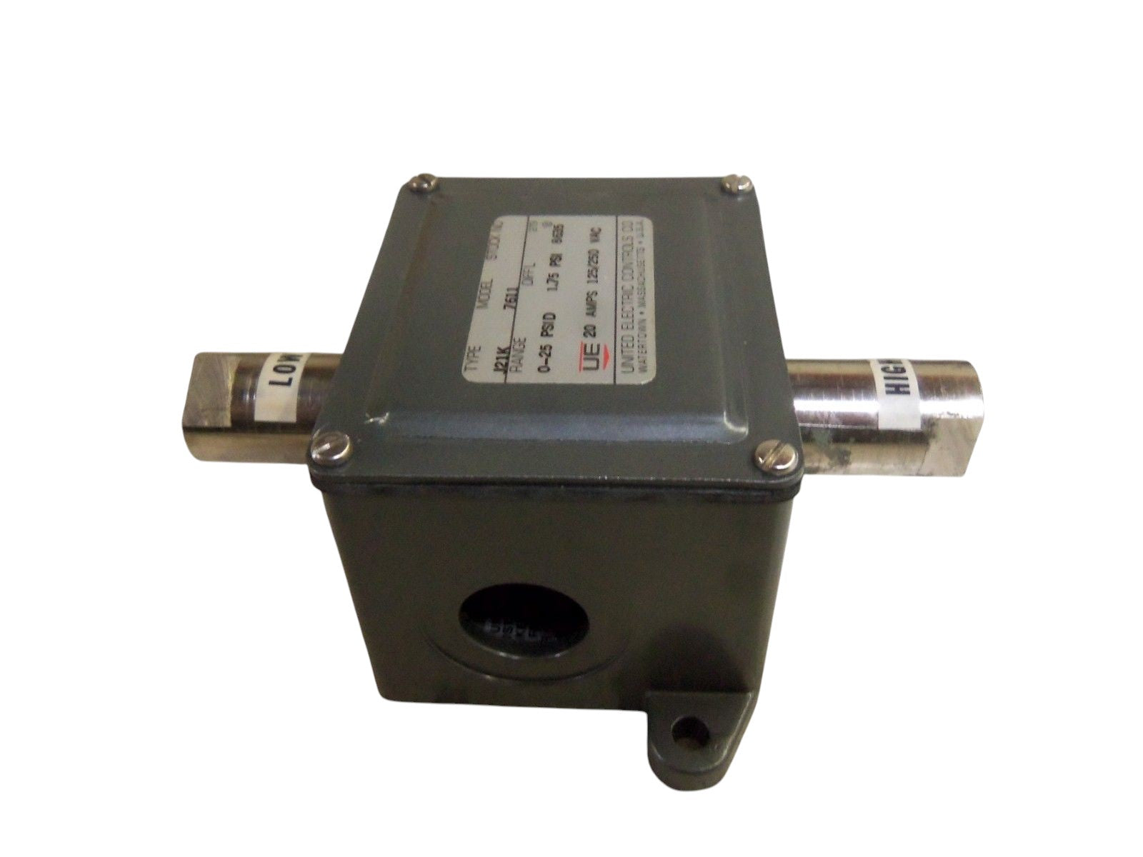 UNITED ELECTRIC J21K-7611 PRESSURE SWITCH UNMP