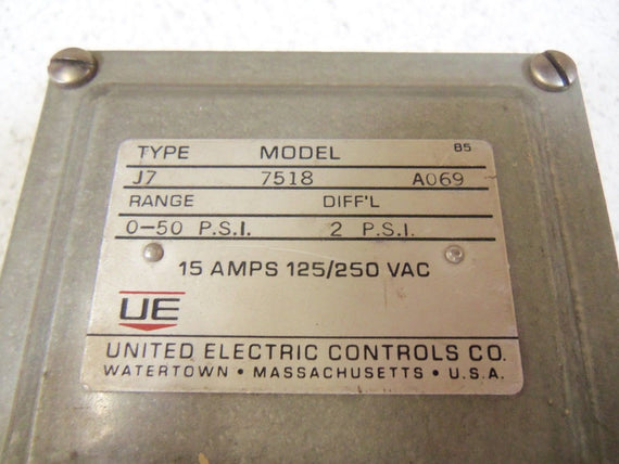 UNITED ELECTRIC J7-7518 *USED*