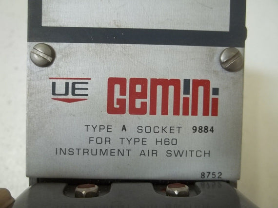 UNITED ELECTRIC TYPE H60 MODEL 9876 *USED*