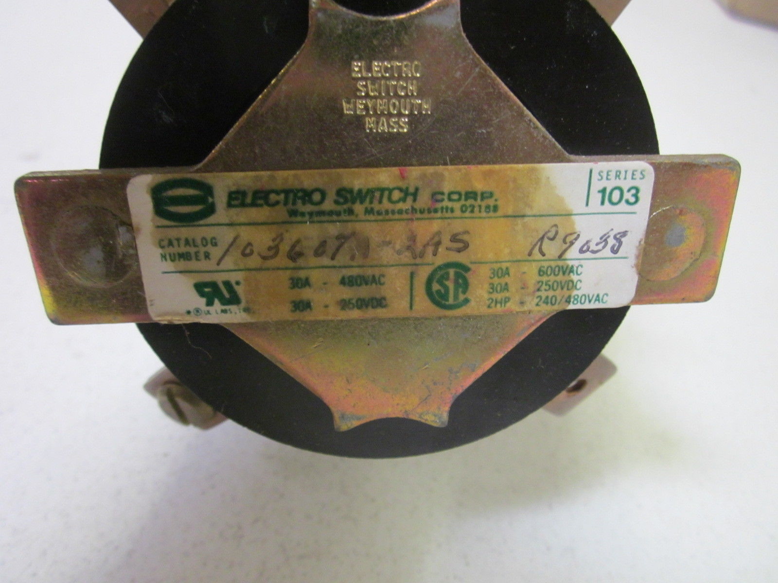 UNIT OF ELECTRO SWITCH CORP. 103607A-2AS UNMP