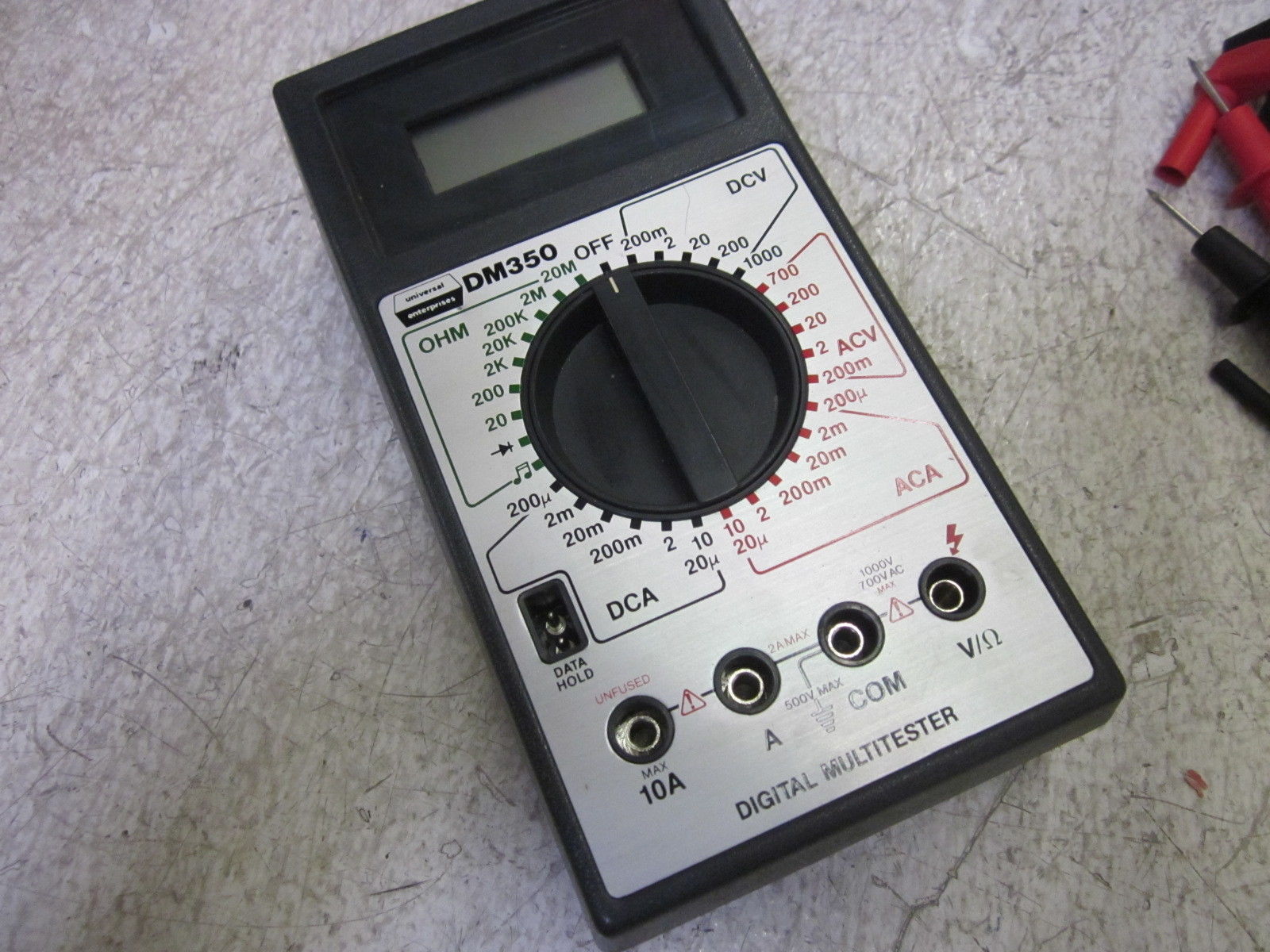 UNIVERSAL ENTERPRISE DM350 DIGITAL MULTI TESTER UNMP