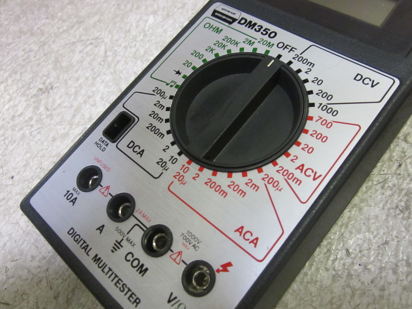 UNIVERSAL ENTERPRISE DM350 DIGITAL MULTI TESTER UNMP