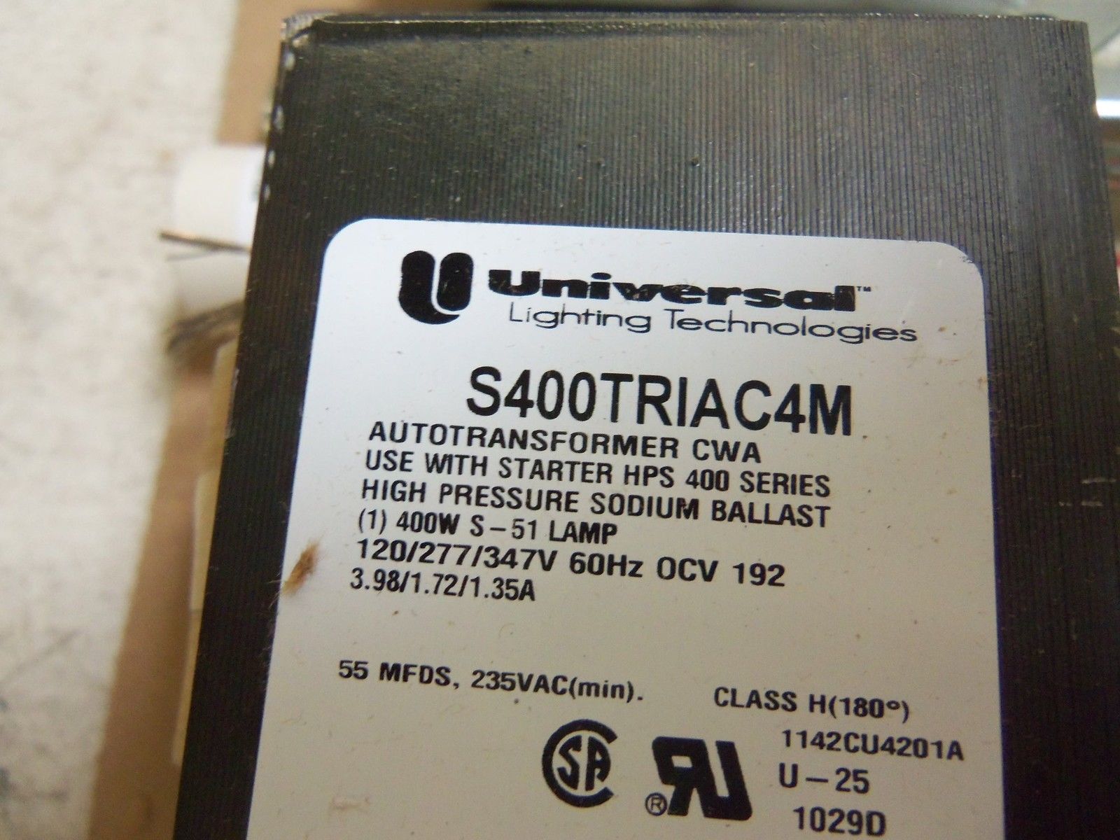 UNIVERSAL S400TRIAC4M-502K BALLAST NSMP