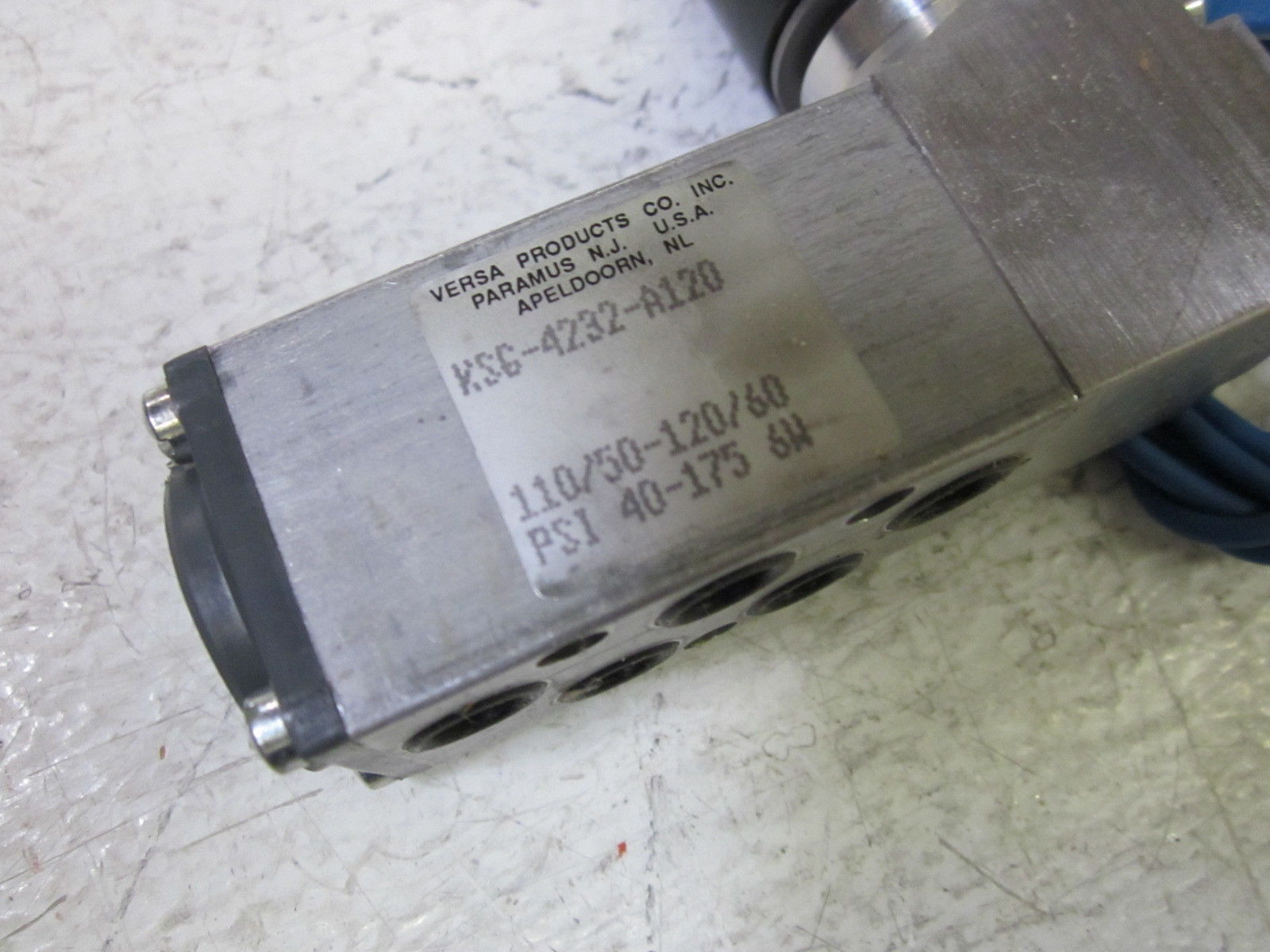 VERSA KSG-4231-120V60 SOLENOID VALVE UNMP