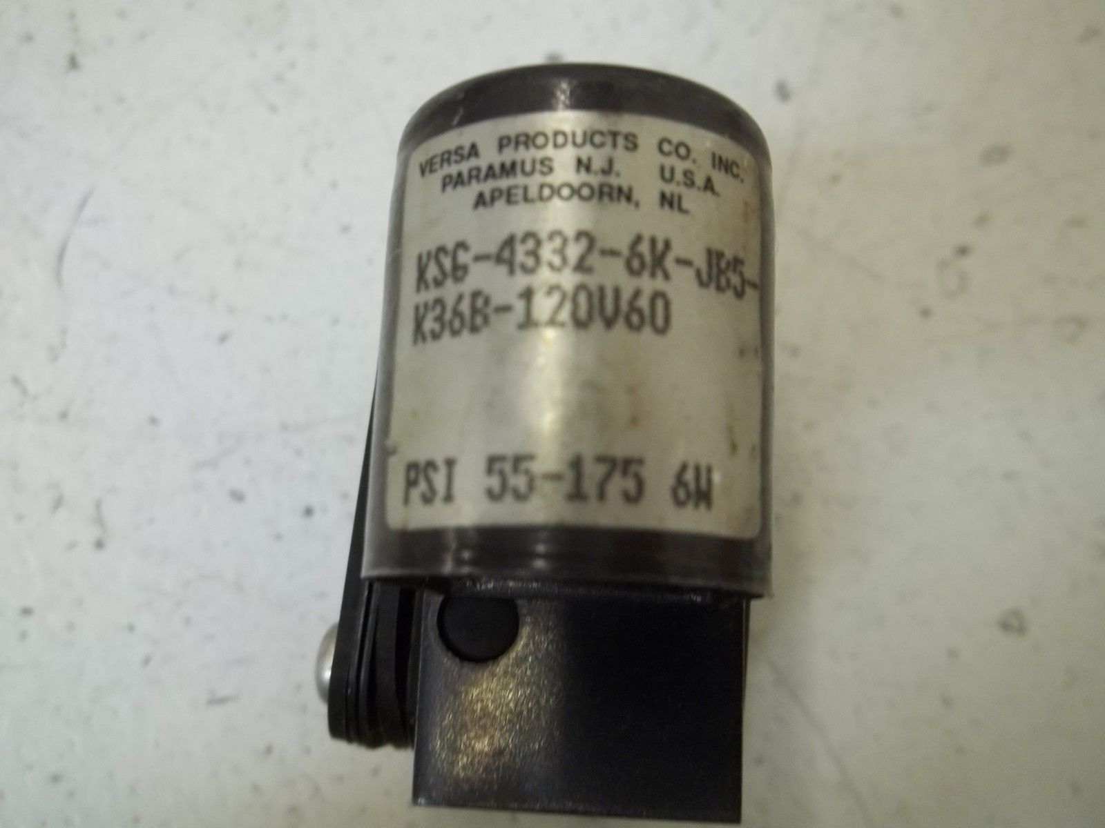 VERSA KSG-4332-6K-JB5-K36B-120V60 SOLENOID VALVE UNMP