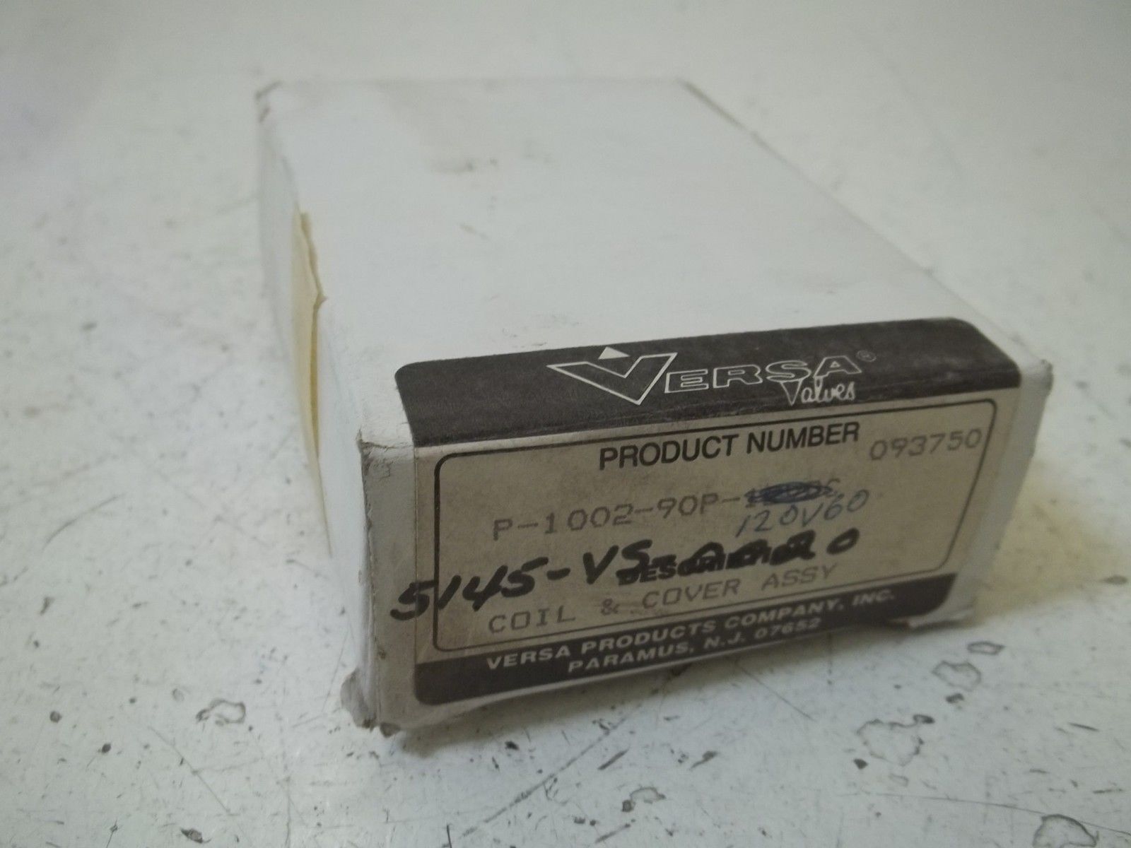 VERSA P-1002-90P-120V60 COI AND COVER ASSY. *NEW IN BOX*