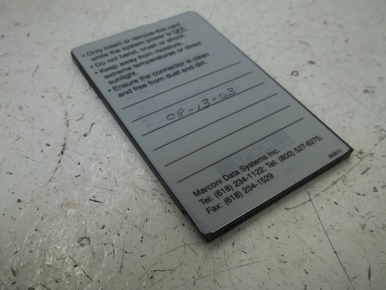 VIDEOJET SP360621 MESSAGE STORAGE (128K) NSMP