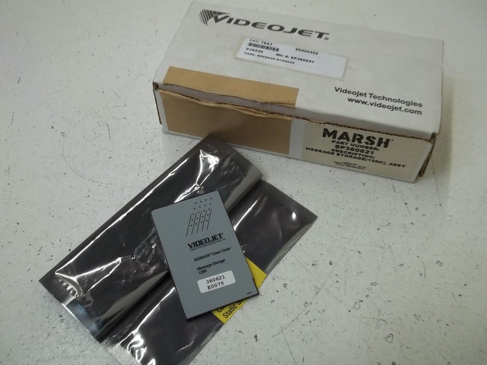 VIDEOJET SP360621 MESSAGE STORAGE (128K) NSMP