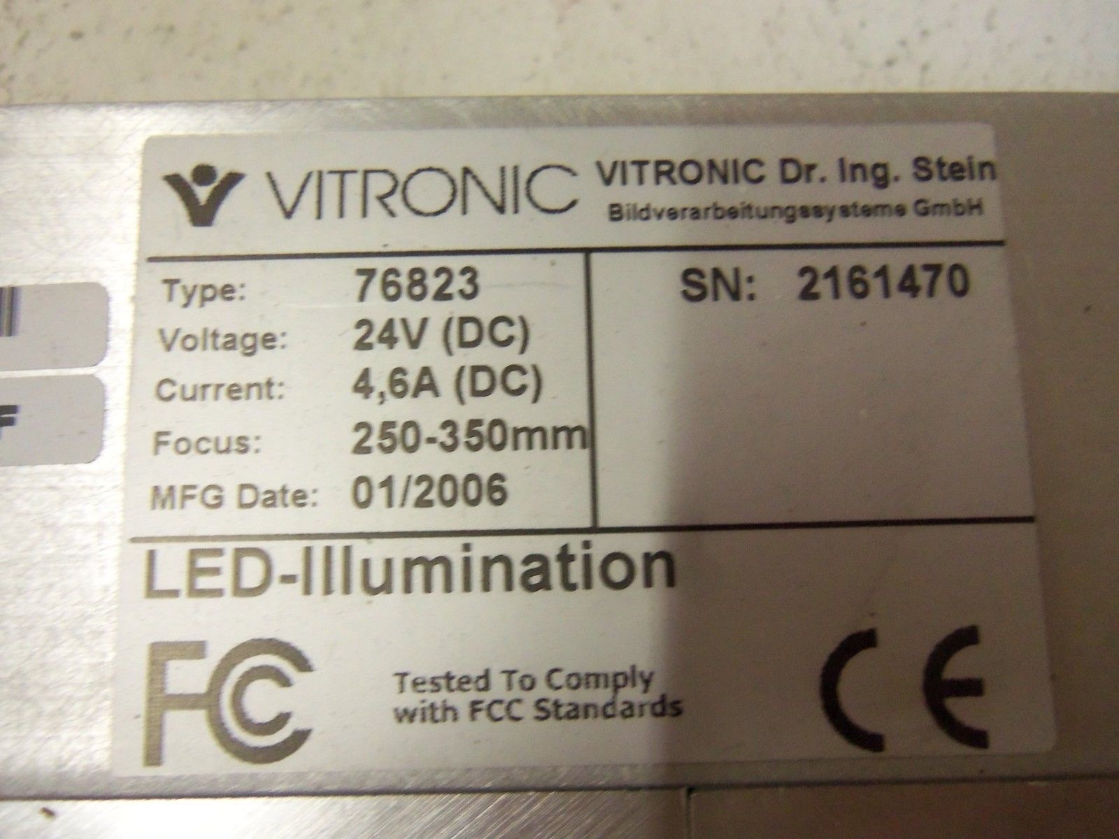 VITRONIC 76823 LED ILLUMINATION NSMP