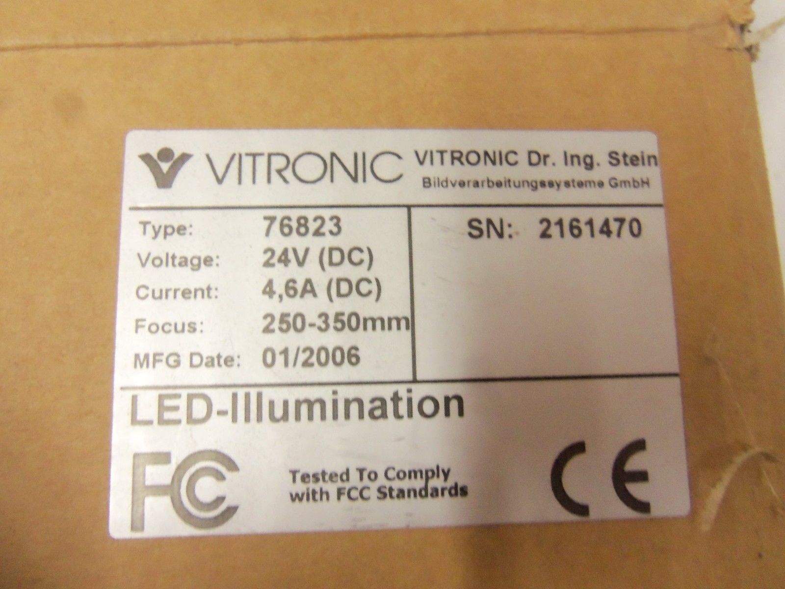 VITRONIC 76823 LED ILLUMINATION NSMP