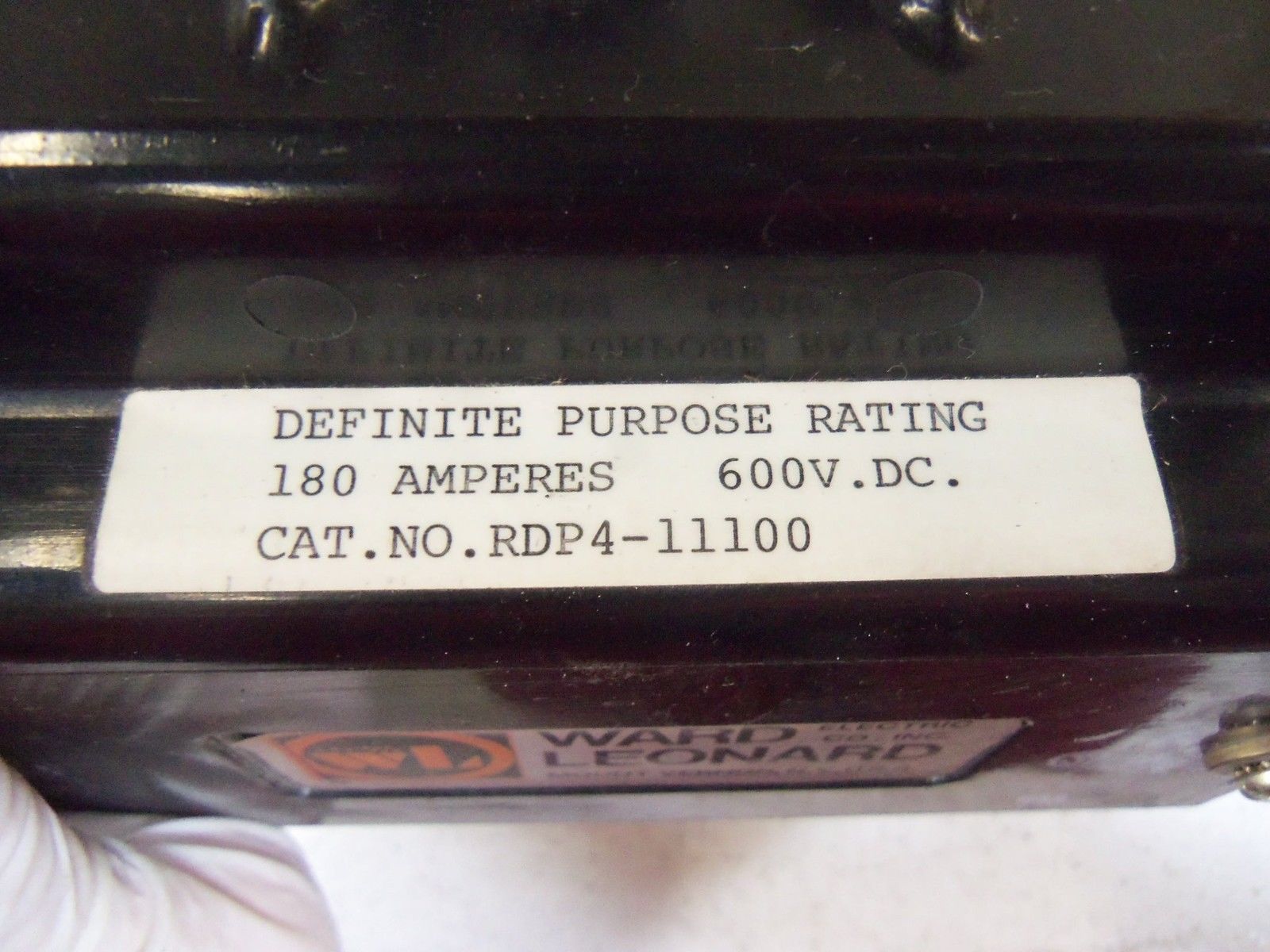 WARD LEONARD CONTACTOR RDP4-11100 *USED*