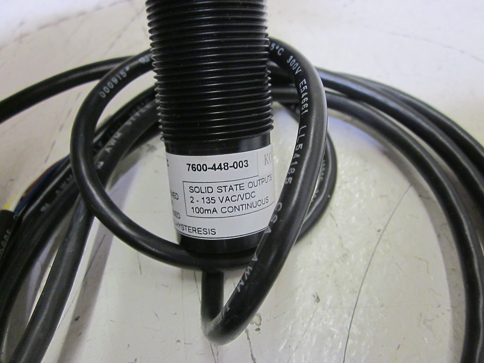 WARNER-BERNSTEIN SENTEC 7600-448-003 ULTRASONIC SENSOR 30VDC UNMP