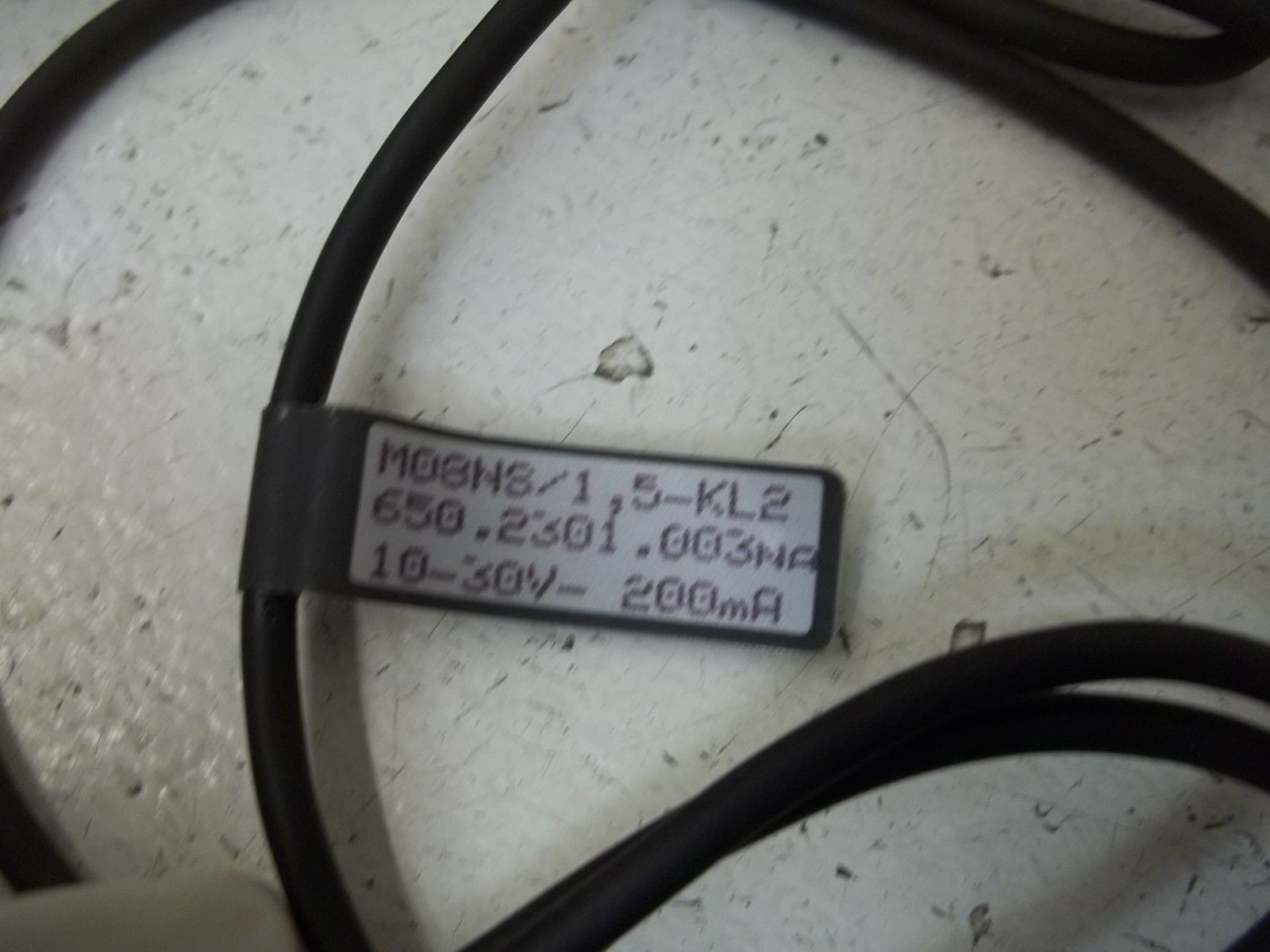 WARNER BERNSTEIN 650-2301-003 INDUCTIVE PROXIMITY SENSOR NSMP