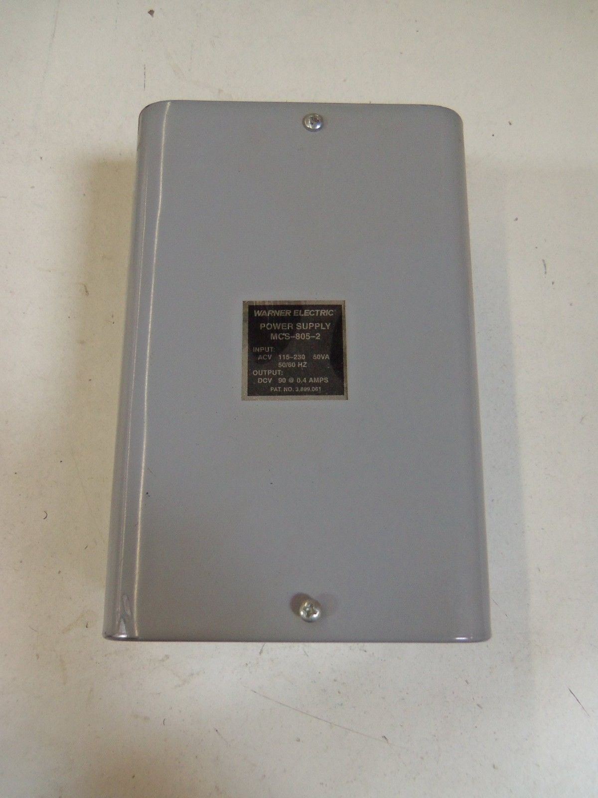 WARNER ELECTRIC MCS-805-2 POWER SUPPLY 115-230V UNMP