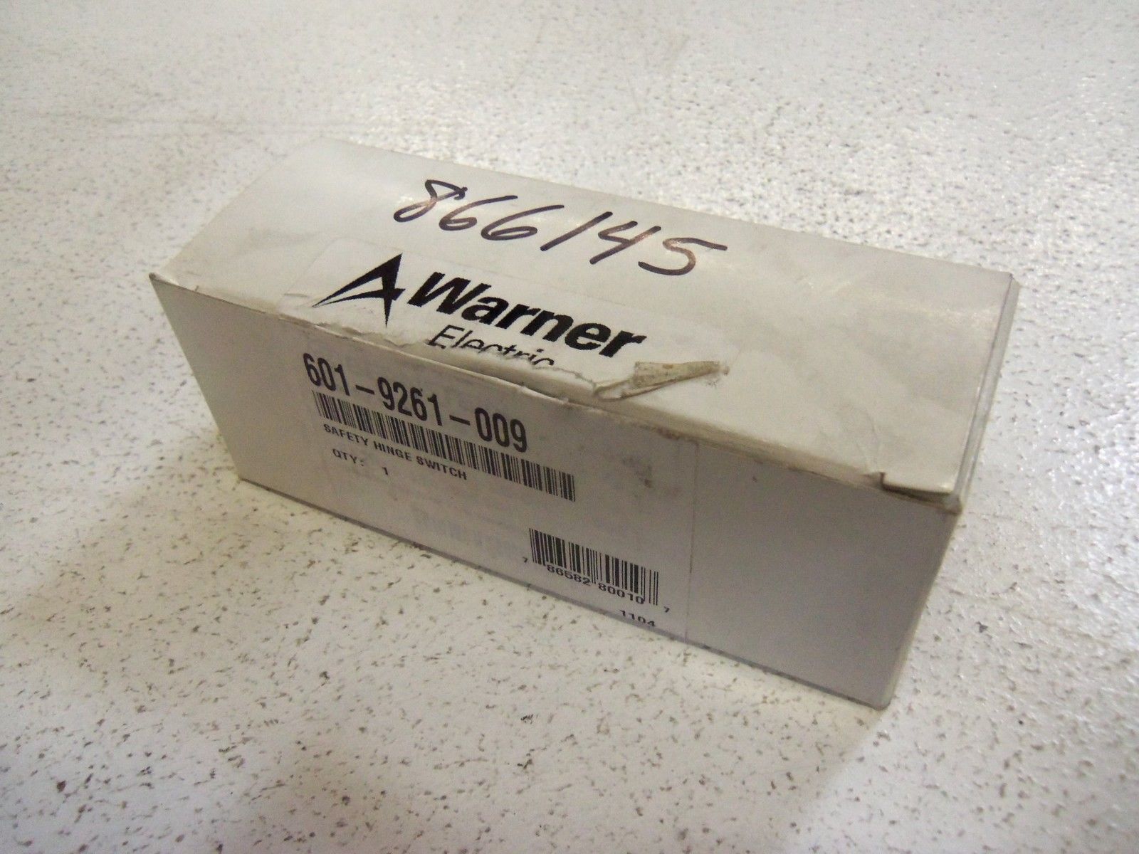 WARNER ELECTRIC SAFETY HINGE SWITCH 601-9261-009 NSMP