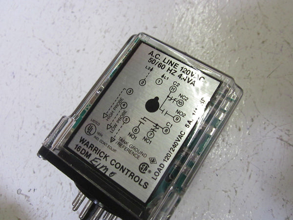 WARRICK CONTROLS 16DM-E1M0 RELAY 120VAC UNMP