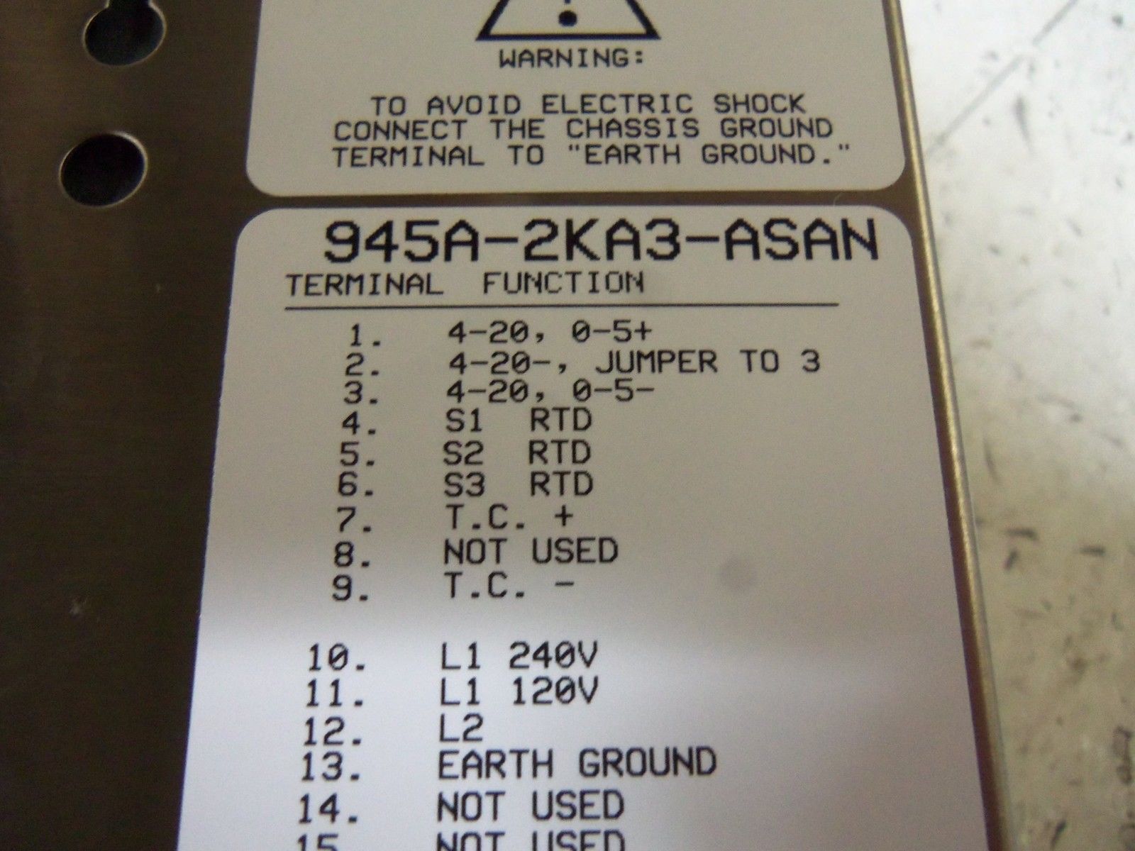 WATLOW 945A-2KA3-ASAN TEMPERATURE CONTROLLER NSNP