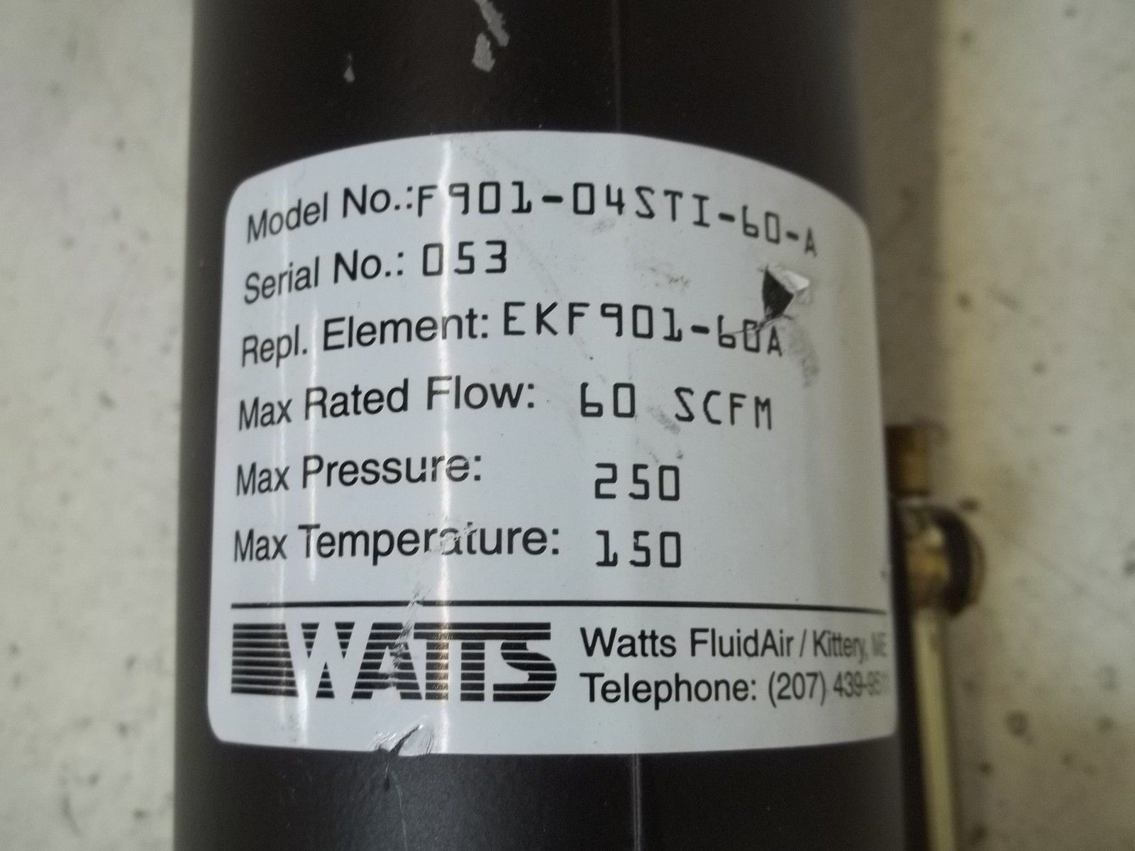WATTS F901-04STI-60-A FILTER REGULATOR NSNP