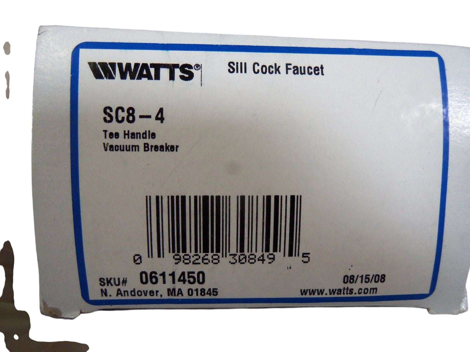 WATTS HANDLE TEE VACUUM BREAKER SC8-4 UNMP