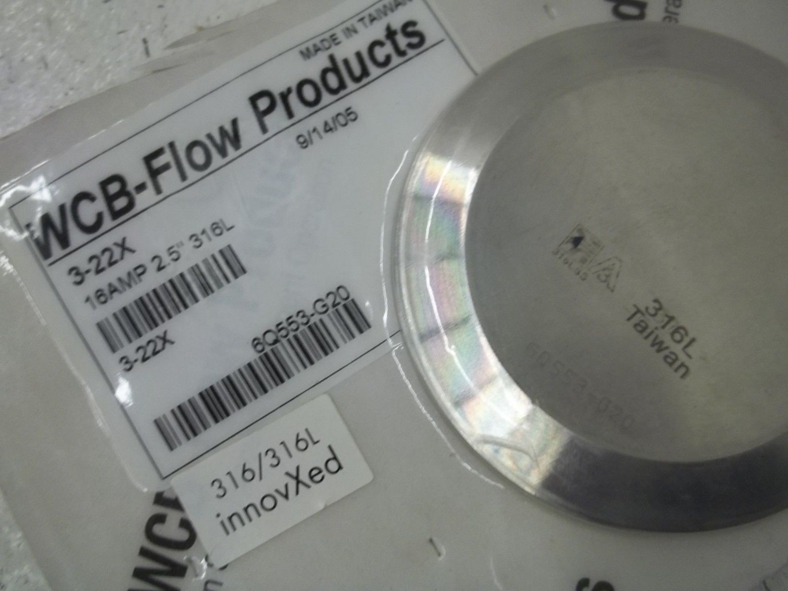 WCB-FLOW PRODUCTS 3.22X 16AMP 2.5" 316L NSMP