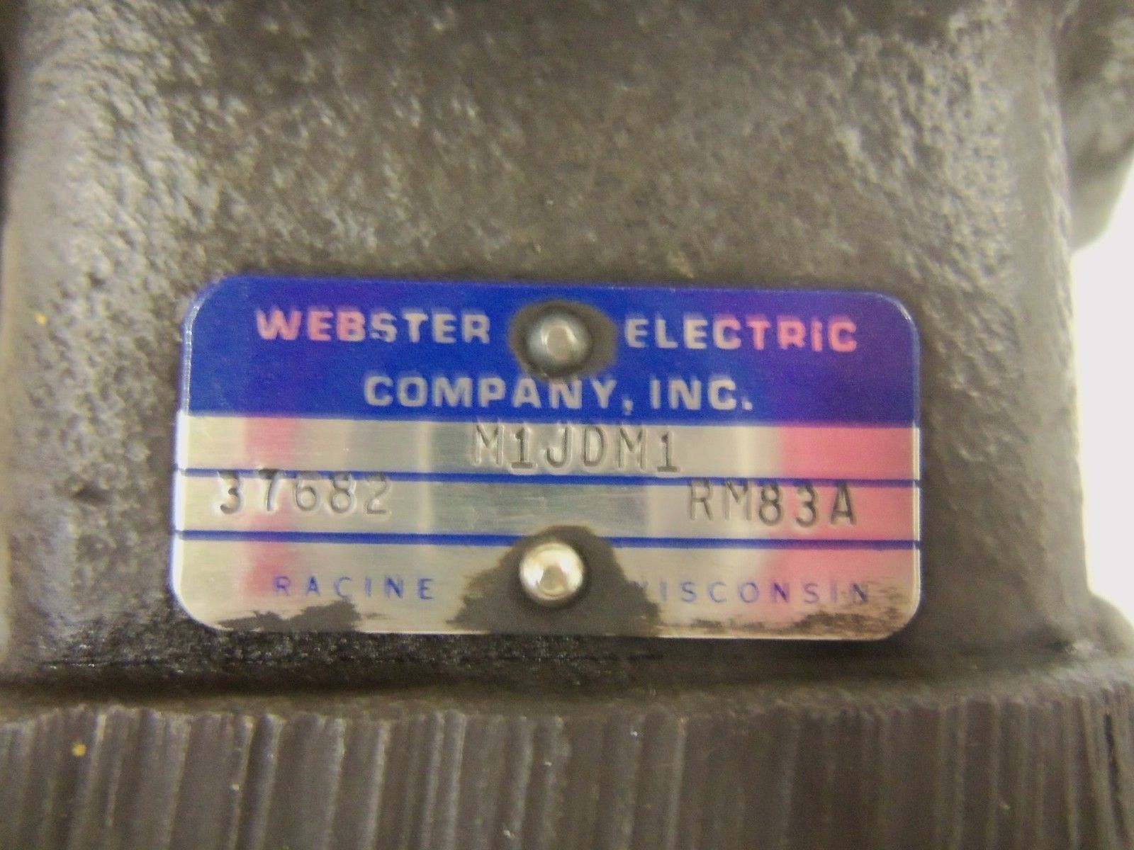 WEBSTER ELECTRIC M1JDM1 MOTOR UNMP