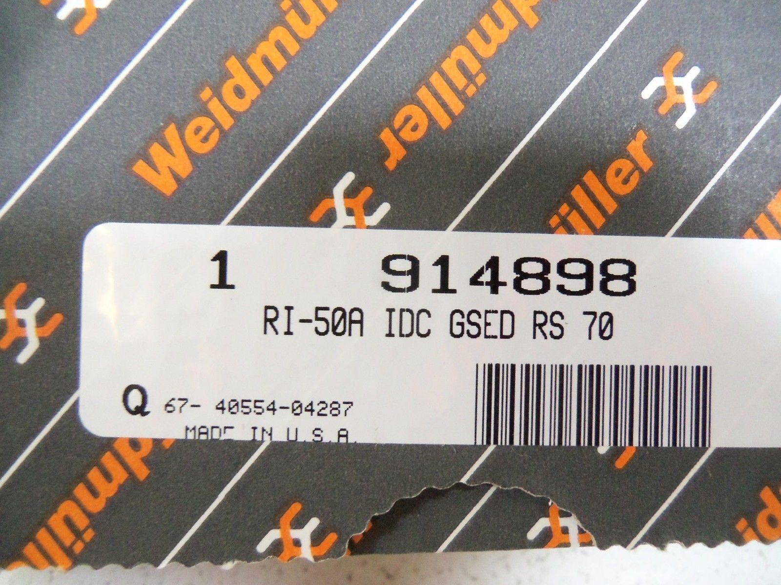 WEIDMULLER RI-50A INTERFACE TERMINAL BLOCK NSMP