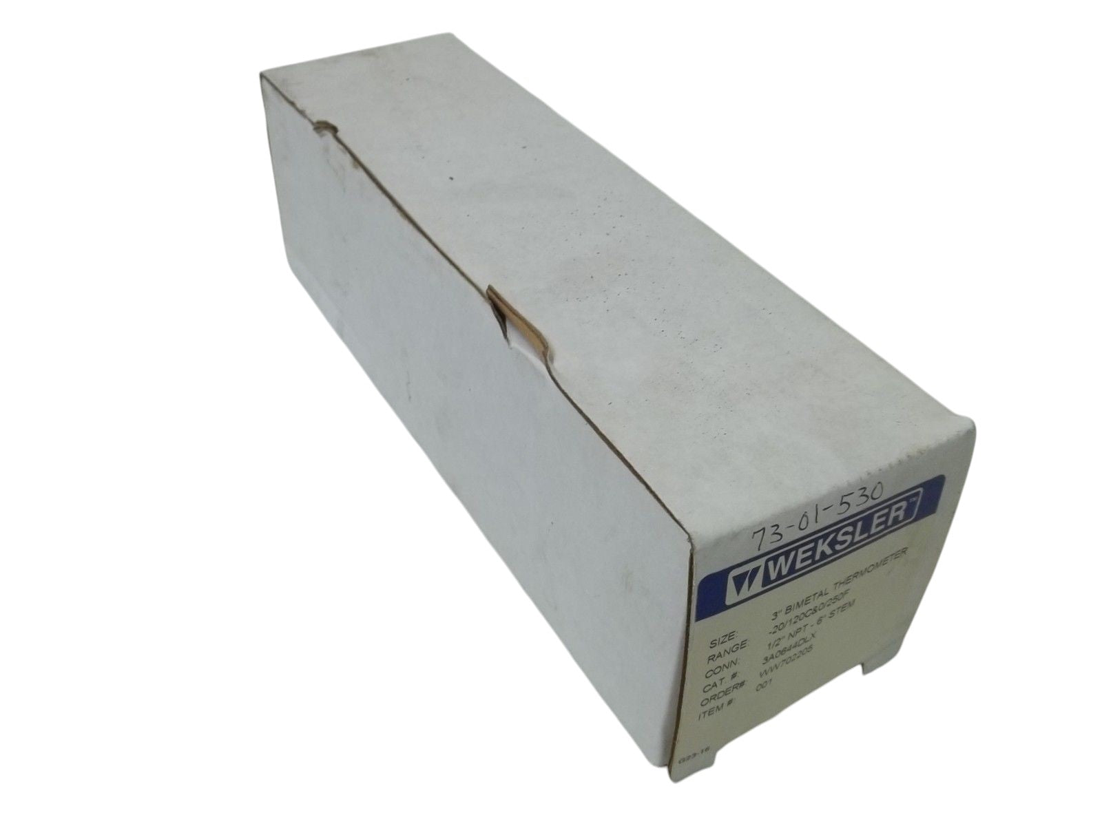 WEKSLER 3A0644DLX 3" BIMETAL THERMOMETER RANGE:-20/120C&0/250F NSMP