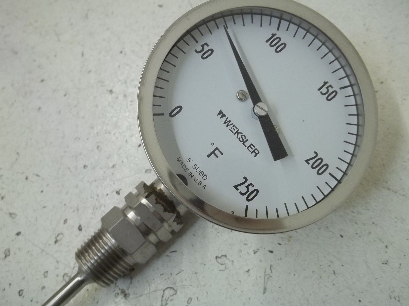 WEKSLER 3S1244FLX 3" BIMETAL THERMOMETER RANGE:0/250F NSMP