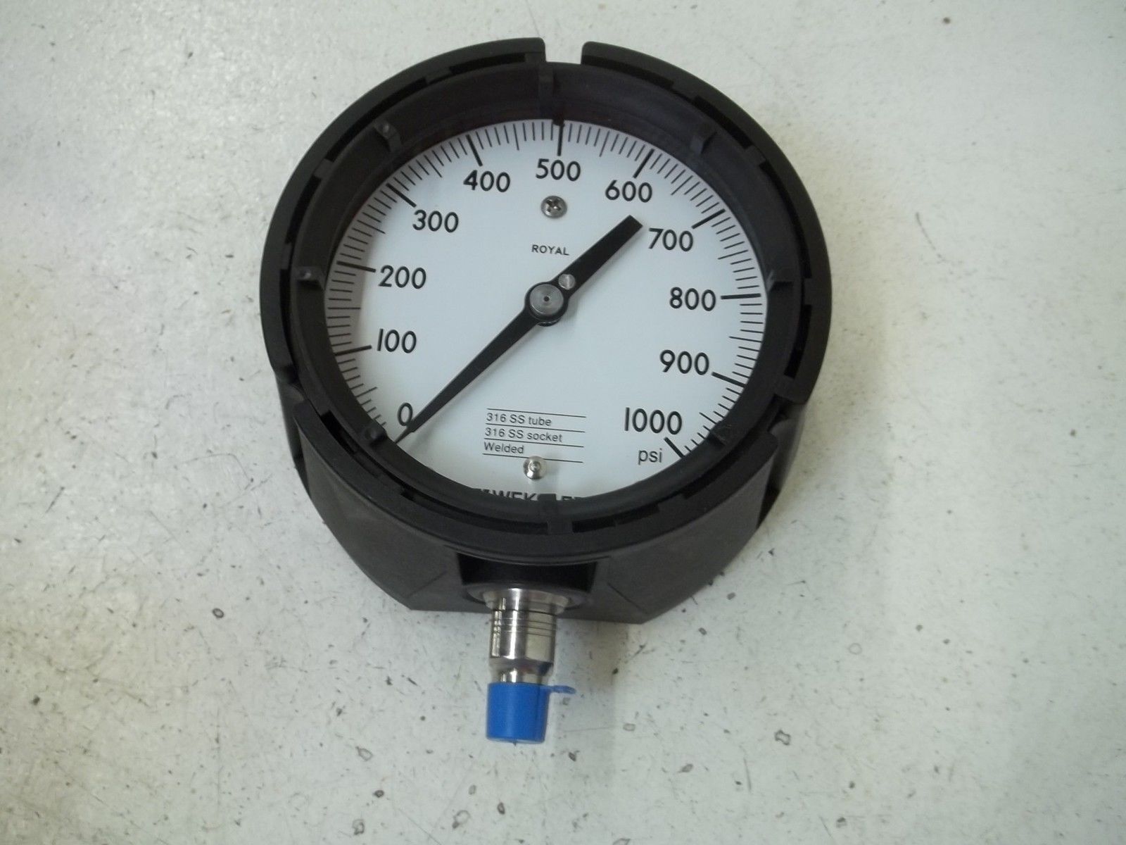 WEKSLER AA442CA4LWX 4-1/2" ROYA; GAUGE RANGE:30/0/15PSI NSMP