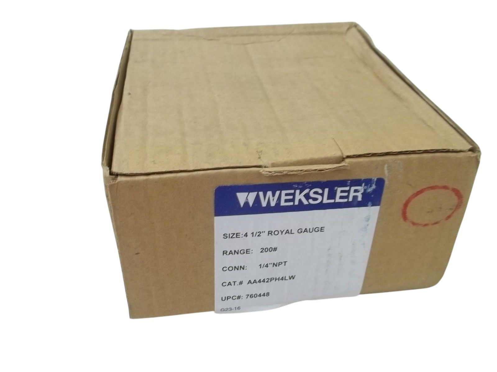 WEKSLER AA442PH4LW 4-1/2" ROYAL GAUGE RANGE:200# NSMP