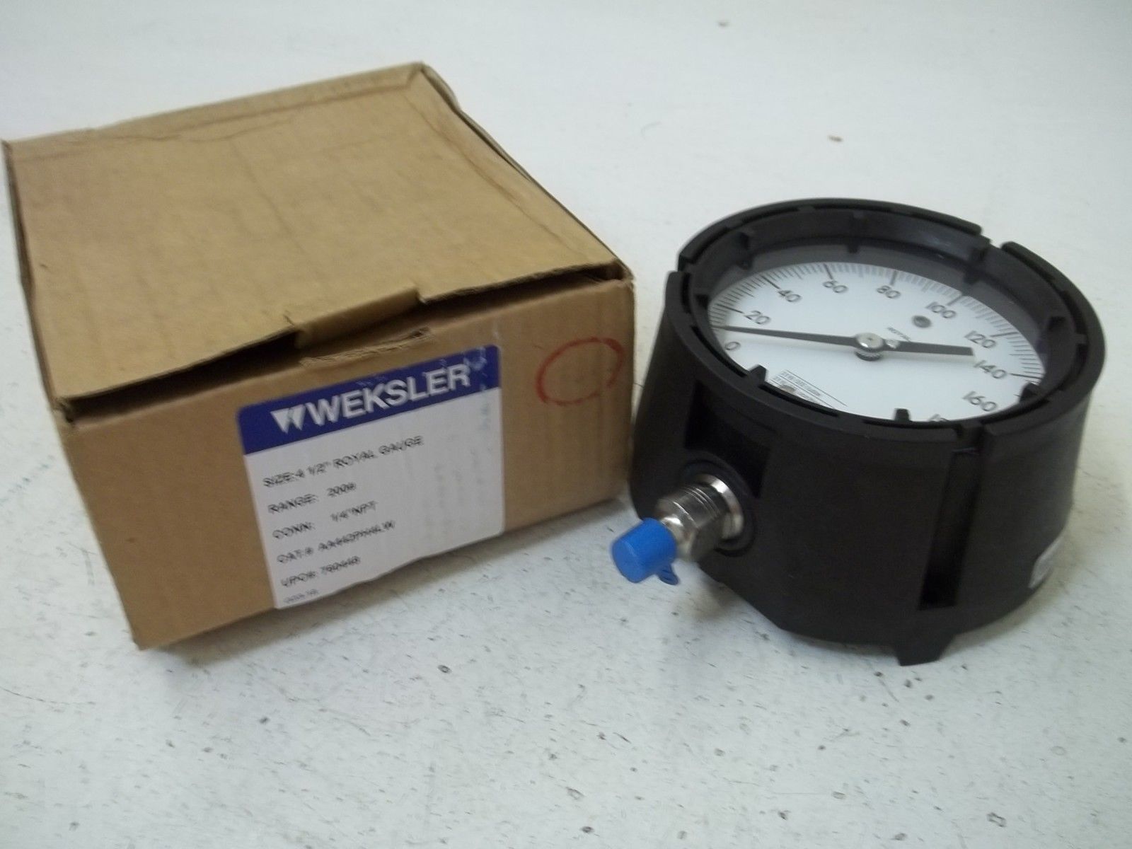 WEKSLER AA442PH4LW 4-1/2" ROYAL GAUGE RANGE:200# NSMP