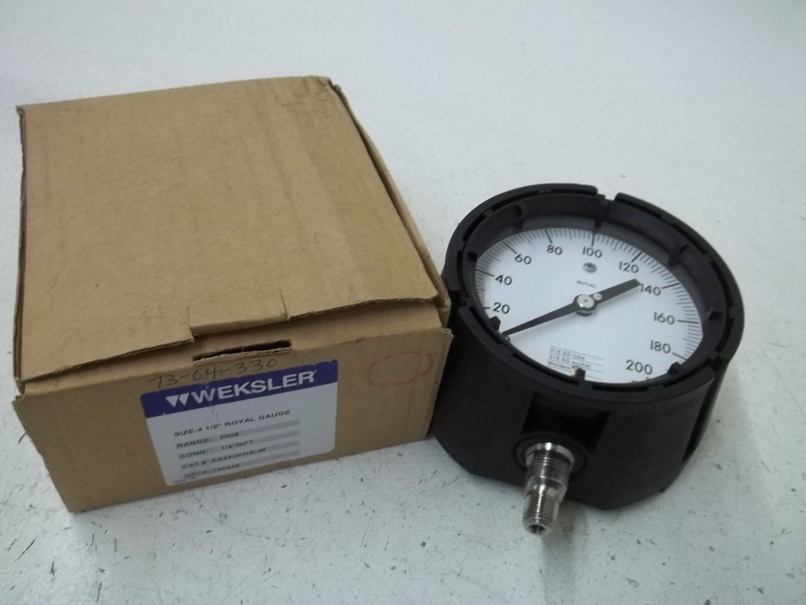 WEKSLER AA442PH4LW 4-1/2" ROYAL GAUGE RANGE:200NSMP