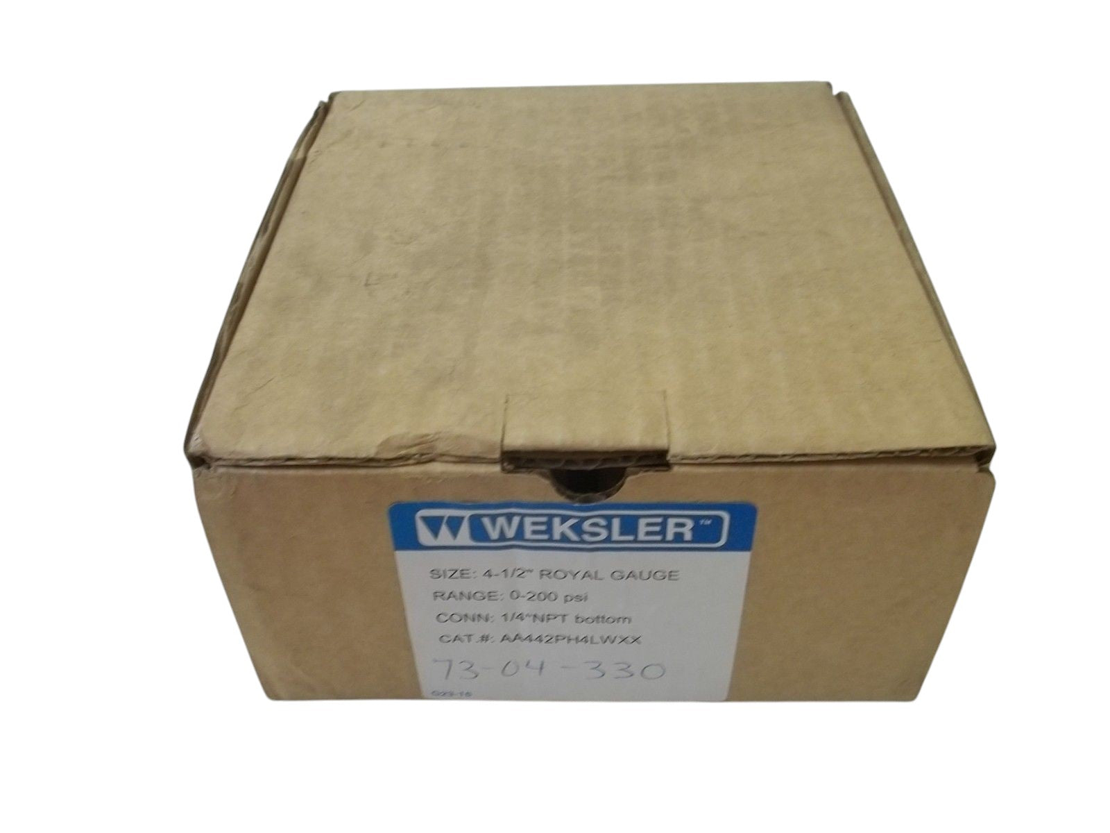 WEKSLER AA442PH4LWXX 4-1/2" ROYAL GAUGE RANGE:0-200PSI NSMP