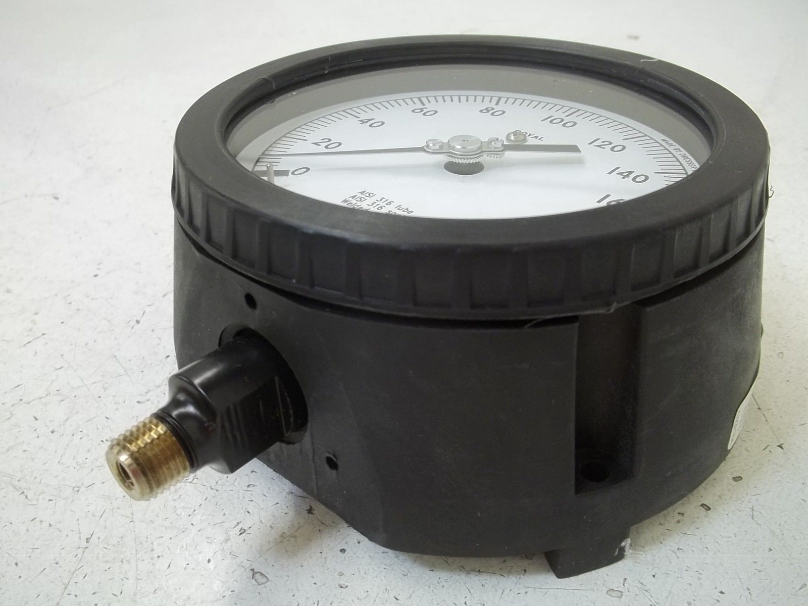 WEKSLER AA442PH4LWXX 4-1/2" ROYAL GAUGE RANGE:0-200PSI NSMP
