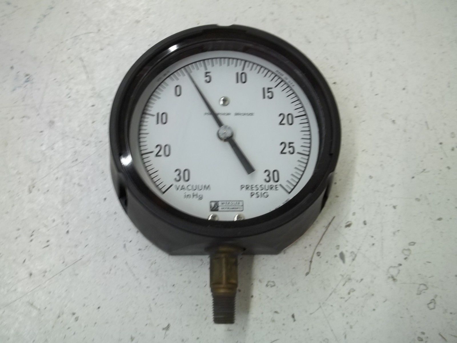 WEKSLER BA14PCB4LWXX 4-1/2" REGAL GAUGE RANGE:30"/0/30# UNMP