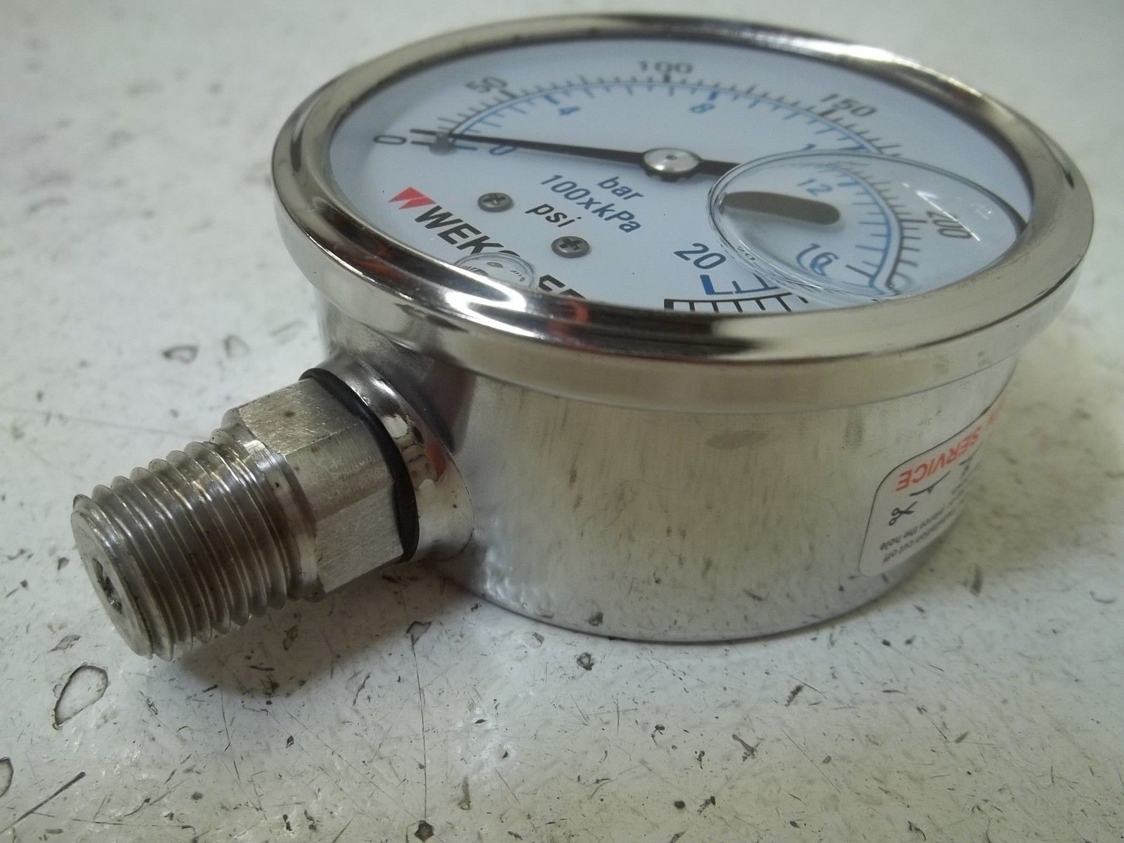 WEKSLER BY42YPJ4LW GAUGE 0-300 NSMP