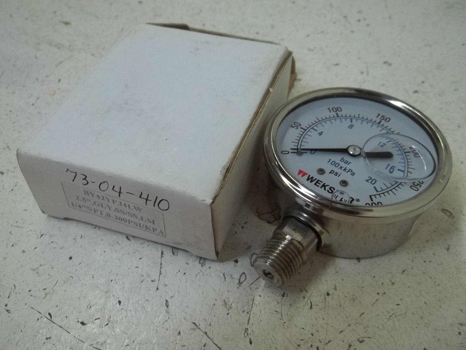 WEKSLER BY42YPJ4LW GAUGE 0-300 NSMP