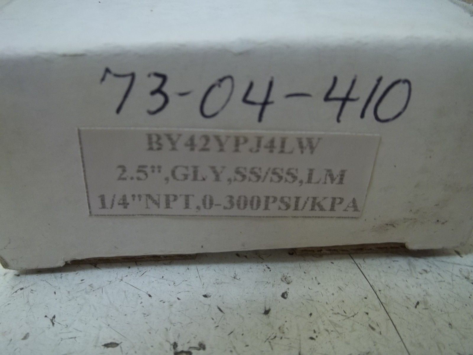 WEKSLER BY42YPJ4LW GAUGE 0-300 NSMP
